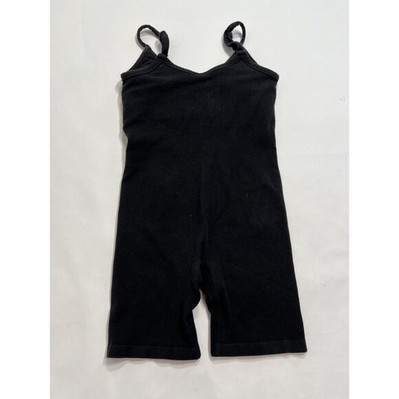 ALO Yoga Seamless Ribbed Mellow Onesie in Black - Picture 4 of 5